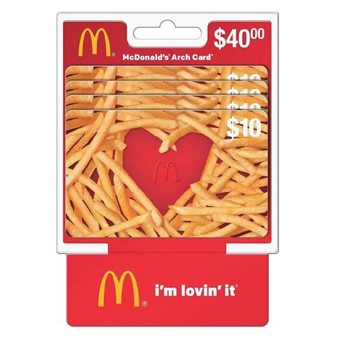 MCDONALD'S Gift Card $40 in 2024 | Walmart gift cards, Amazon gift card ...