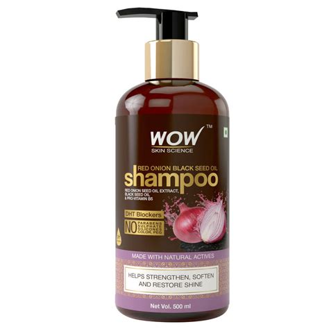 Buy WOW Skin Science Red Onion Black Seed Oil Shampoo (500 ml) online ...