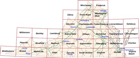 Topographical Map Of Virginia Mountains