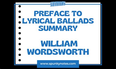 Preface to Lyrical Ballads Summary [Easy to Understand]