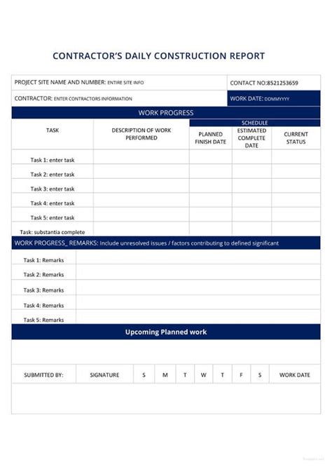 26+ FREE Construction Report Templates - PDF, Word | Free & Premium ...