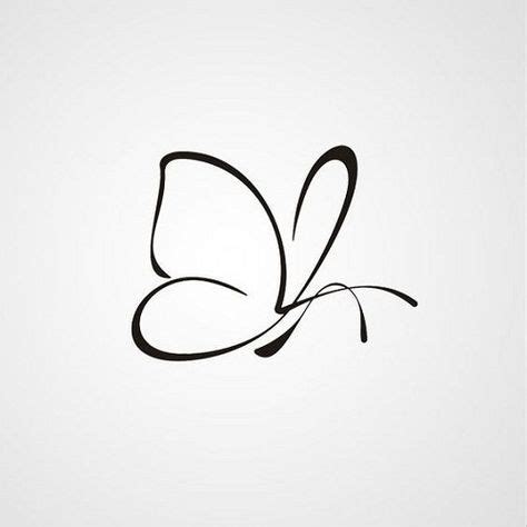 Black Butterfly Tattoo Outline More Mini Tattoos, Trendy Tattoos, Simple Tattoos, New Tattoos ...