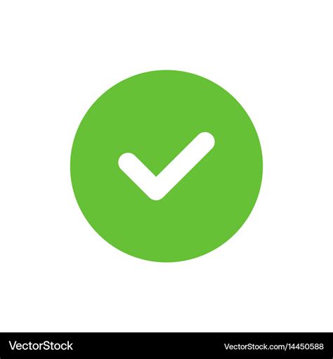 Tick icon Royalty Free Vector Image - VectorStock