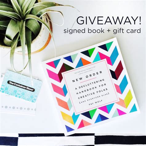 GIVEAWAY! Signed Book + Gift Card! - Simply Spaced