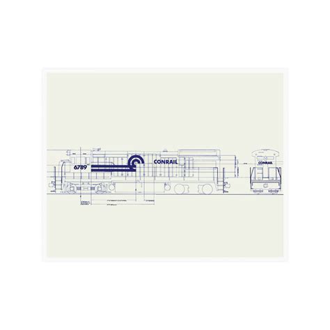 Conrail Engine Poster – The Official Conrail Store