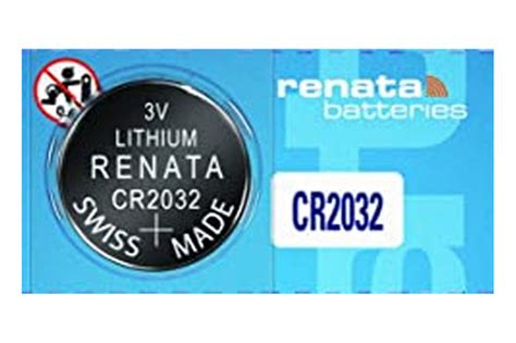 CR2032 Renata Lithium 3 Volt Lithium Coin Cell Battery