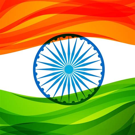 indian tri-color flag background vector design illustration - Download ...