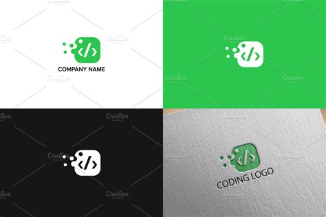 Coding logo design ~ Logo Templates ~ Creative Market