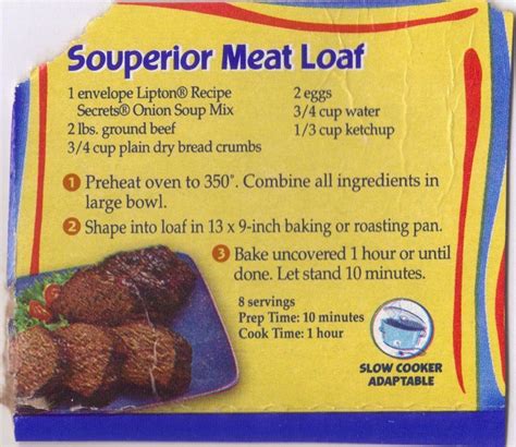 Lipton Soup Meatloaf With Gravy at Roberto Taylor blog