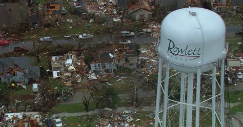 Surveying tornado damage in Garland and Rowlett | Tornado damage, Rowlett, Weather blog