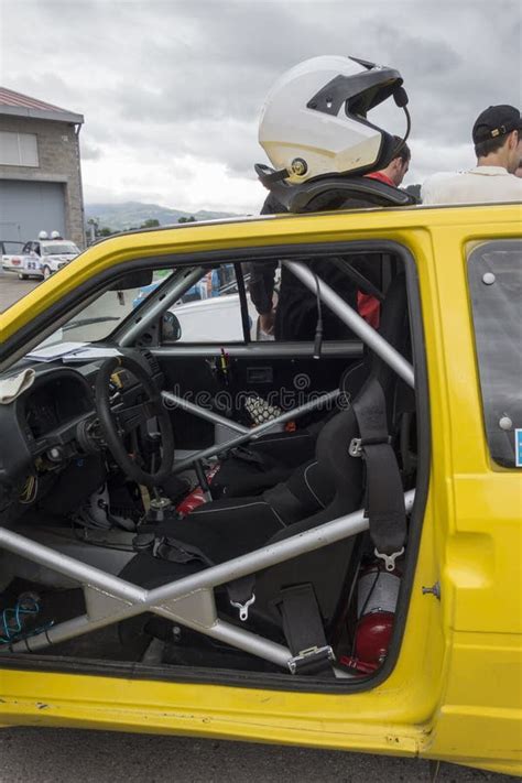 Rally car interior stock image. Image of bars, motor - 74814317