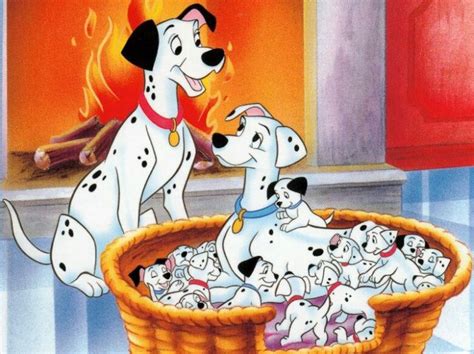 Pongo & Perdita with their Children | Disney, Disney cartoons, Disney films