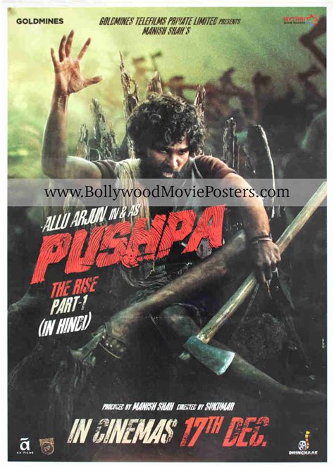 Pushpa the rise poster Telugu film HD image: Buy Pushpa movie poster