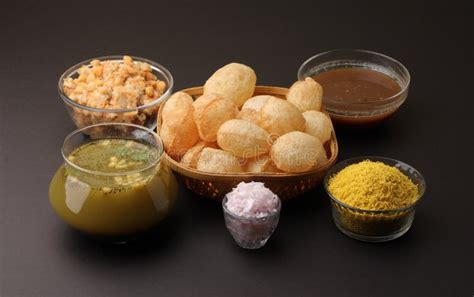 Indian Traditional the Chat Food. Stock Photo - Image of gappa, chup ...