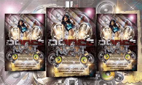 DJ Dance Party FREE Flyer Template PSD by designfreebie on DeviantArt