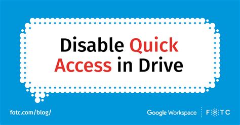 How to turn off Quick Access in Google Drive?