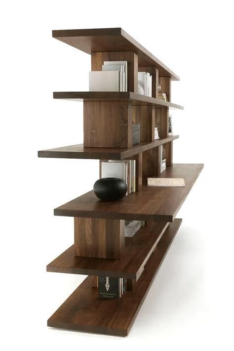 Bookshelf Books in Solid Walnut Wood | Solid wood bookshelf, Wooden ...