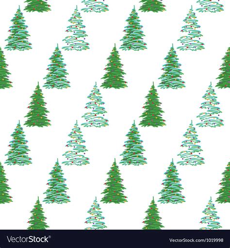 Seamless background Christmas trees Royalty Free Vector