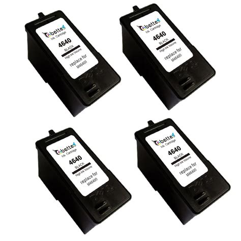 4 Packs, High Quality Ink Inkjet Printer Cartridges for Dell M4640 for ...