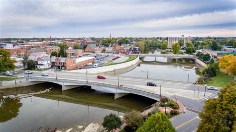 Tiffin Ohio | October 2018 aerial view of downtown Tiffin, O… | Gene ...