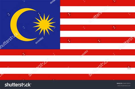 Malaysia Flag Vector Illustratiion Kuala Lumpur Stock Vector (Royalty ...