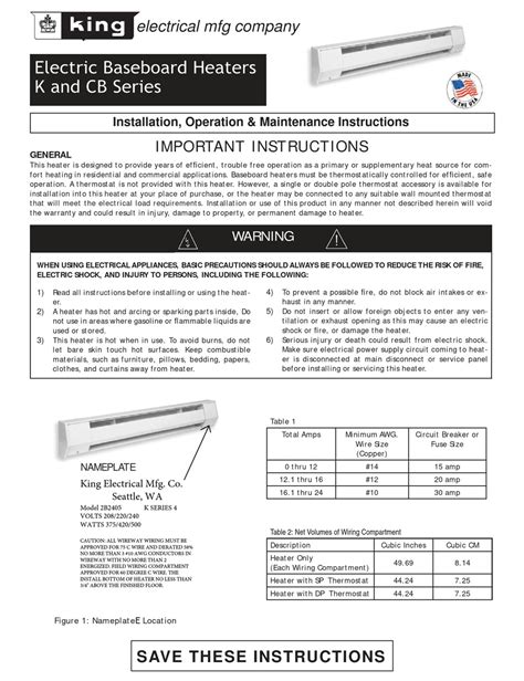 KING K SERIES INSTALLATION, OPERATION & MAINTENANCE INSTRUCTIONS Pdf ...