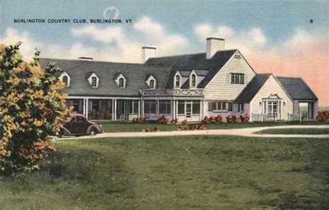 Burlington Country Club Vermont Postcard