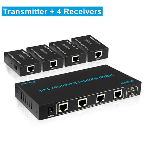 Aliexpress.com : Buy 1x4 HDMI Extender Splitter 60m 1080P 196ft 4 Port ...