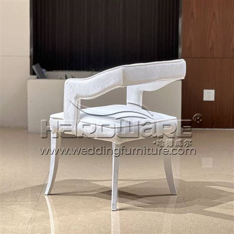 Banquet Chair Design White Or Black Velvet With Armrest