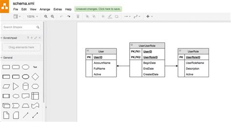 Entity Relationship Diagram (ERD) - draw.io