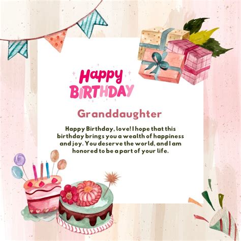 110+ Happy Birthday Granddaughter: Heartwarming Wishes