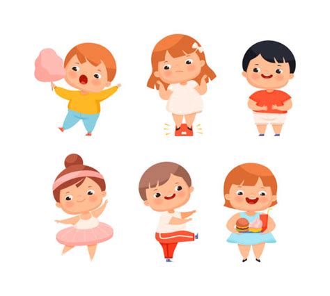 20+ Childhood Obesity Scale Stock Illustrations, Royalty-Free Vector ...