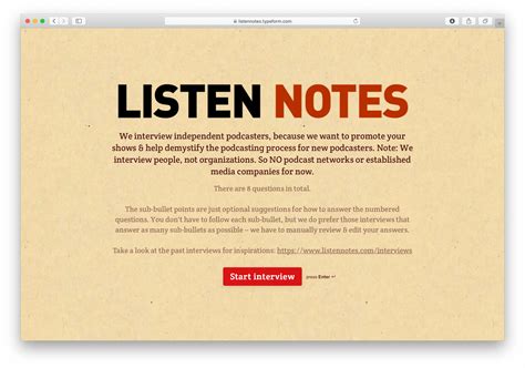 Listen Notes Review & Walkthrough