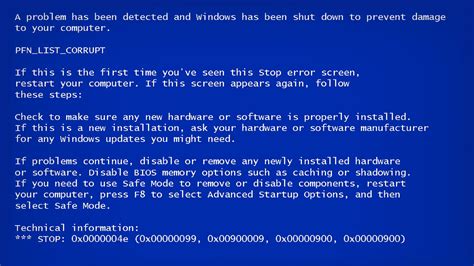 Blue screen of death in Windows XP - Virtual Backgrounds