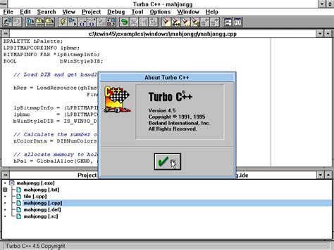 WinWorld: Borland Turbo C++ 4.5 (Win)