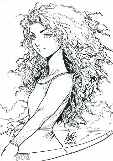 Merida Fan Art - Coloring Pages