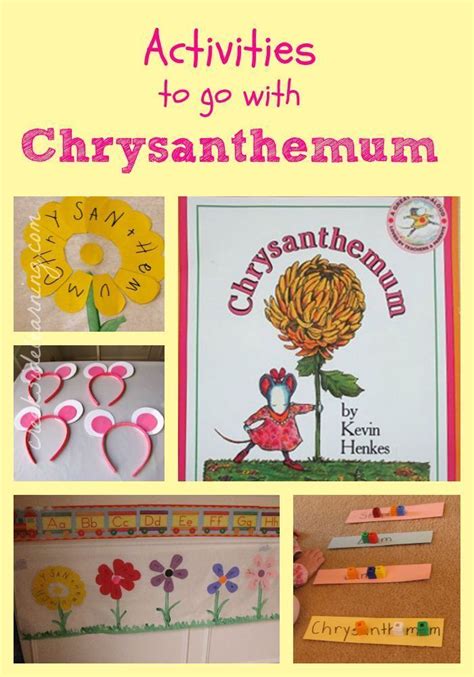 1000+ images about Book: Chrysanthemum on Pinterest | Wrinkled heart, Name activities and Kevin ...