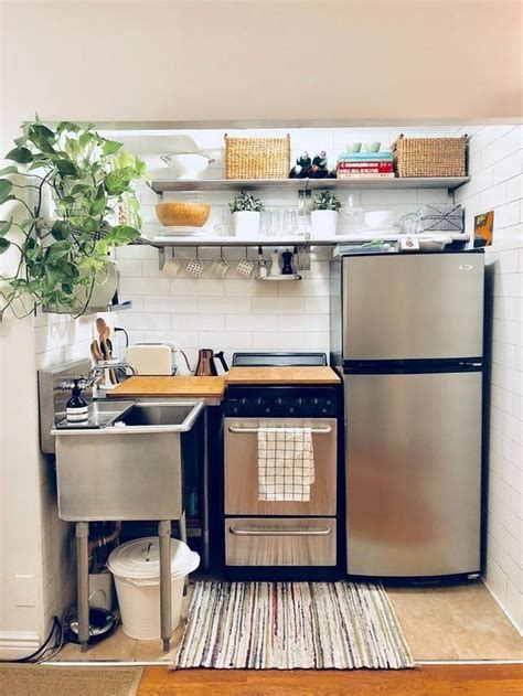 20+ Charming Small Apartment Ideas For Space Saving | Tiny house kitchen, Kitchen design small ...