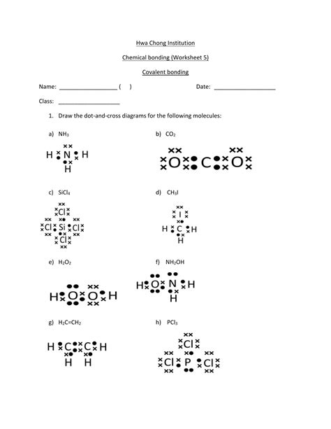 Covalent Bonding Worksheet — db-excel.com