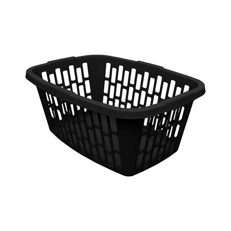 Mainstays 1.5 Bushel Rectangular Laundry Basket, Black - Walmart.com