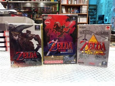 Japanese Gamecube Zelda games collection by Paris RetrogameShop Hyrule Warriors, Majoras Mask ...