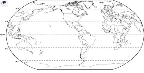 Free Printable World Map with Longitude and Latitude in PDF - Blank World Map