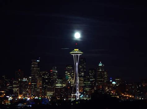 Free Photos: Seattle Skyline at sunset, Washington state | publicdomain