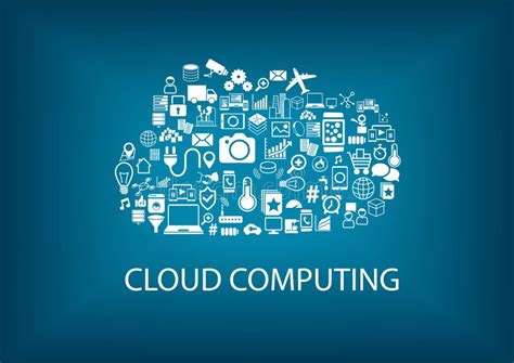 Cloud Computing Concept With Various Icons Of Connected Devices Stock ...