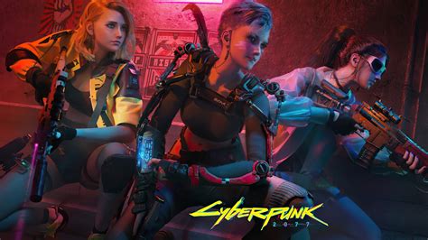 1920x1080 Resolution Cyberpunk 2077 Girl Team 1080P Laptop Full HD Wallpaper - Wallpapers Den