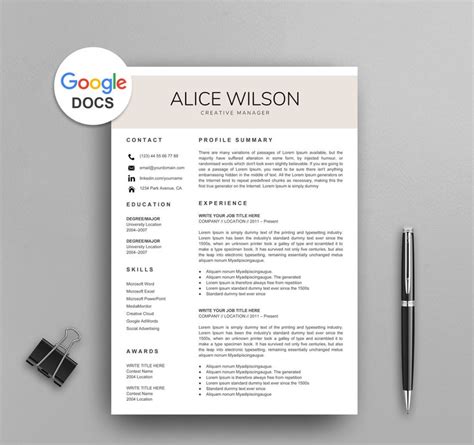 20+ Google Docs Resume Templates for 2024 [Download Now]