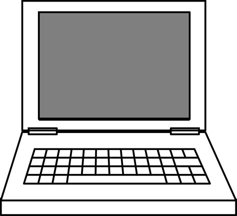 Computer Clipart Black And White | Free download on ClipArtMag