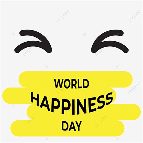 Happy World Clipart Transparent Background, World Happiness Day Simple Logo, Simple Happiness ...