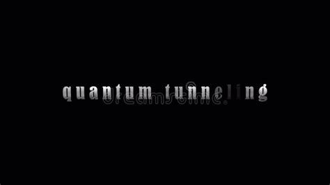 Quantum Tunneling Silver Text Title with Effect Animation Stock Footage - Video of motion ...