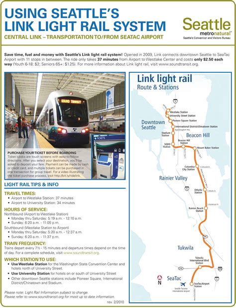 Seattle light rail map | Seattle travel, Light rail, Washington state ...